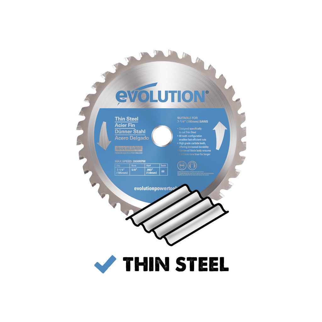 68T | 5/8 in. Arbor | Thin Steel and Ferrous Metal TCT Blade