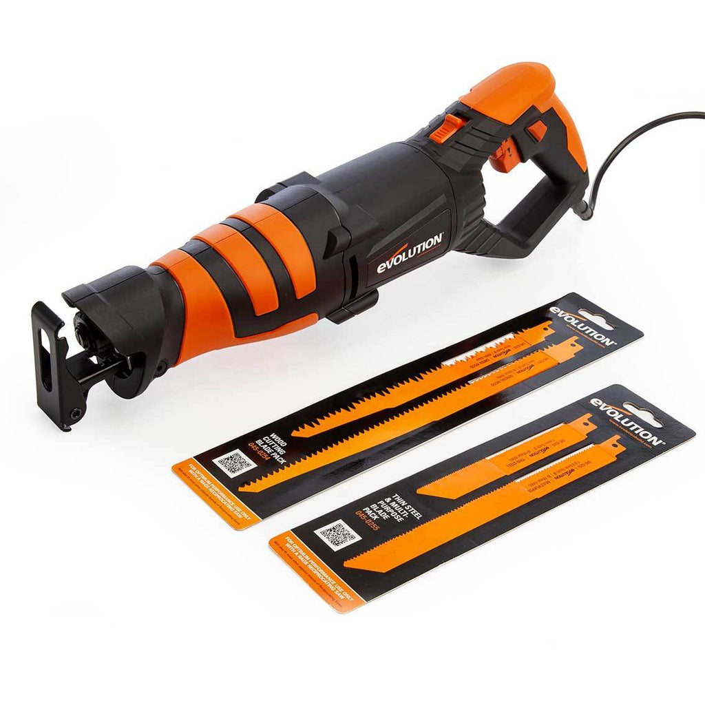 Evolution Cordless R150RCP-Li Reciprocating Saw 20V Li-ion EXT Inc Multi-Material Blades with Charger & 2Ah Battery