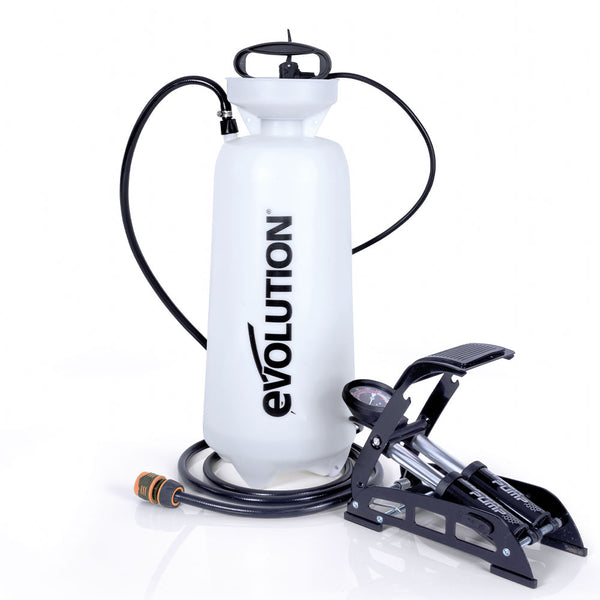 Evolution 3.5 gal. Water Tank | Foot Pump | 9 ft 10 in. Hose | Dust Suppression | R300DCT+ Compatible