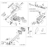 Piezas de repuesto para la sierra ingletadora deslizante Evolution R185SMS-Li (sección del cabezal)