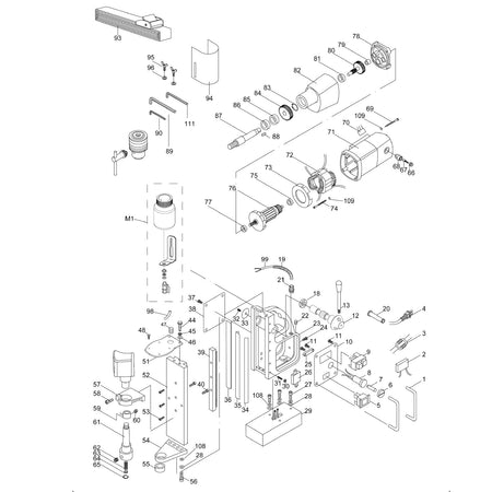 Evolution EVOMAG28 Magnetic Drill Spare Parts