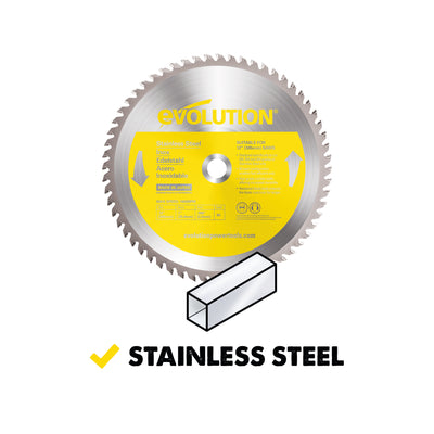 Evolution 12BLADESSN | 12 in. | 80T | 1 in. Arbor | Stainless Steel TCT Blade
