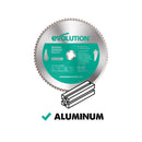 Evolution 14 in. 80T, 1 in. Arbor, Tungsten Carbide Tipped Aluminum and Non-Ferrous Metal Cutting Blade