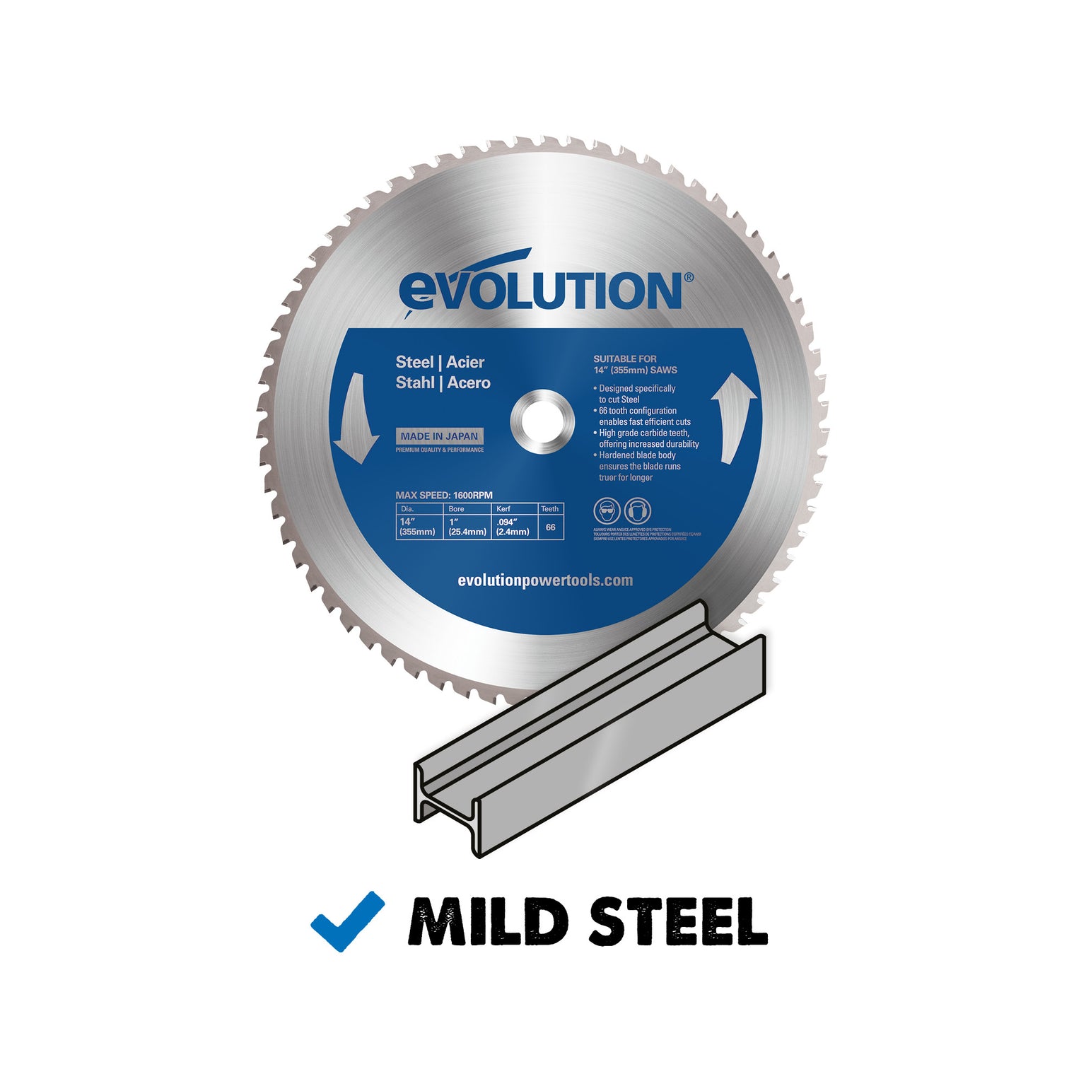 Shop Evolution Tungsten & Cermet -Carbide-Tipped Blades - Evolution ...