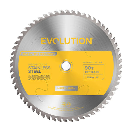 Evolution 14BLADESSN-Gen 2 | 14 in. | 90T | 1 in. Arbor | Stainless Steel TCT Blade