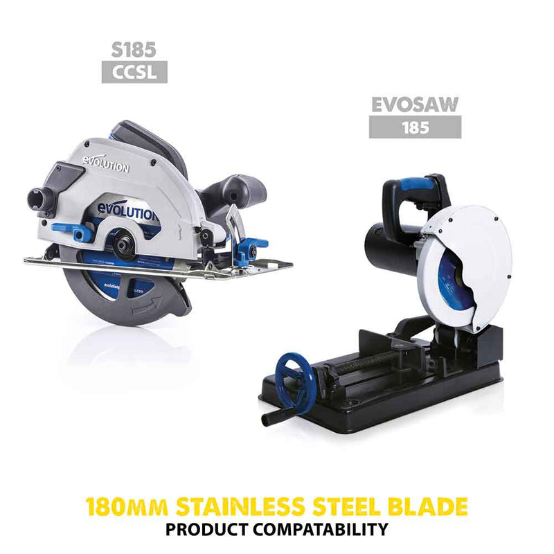 Evolution 7-1/4 in. 48T, 20mm Arbor, Tungsten Carbide Tipped Stainless Steel Cutting Blade