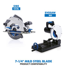 Evolution 185BLADEST | 7-1/4 in. | 40T | 20mm Arbor | Mild Steel and Ferrous Metal TCT Blade