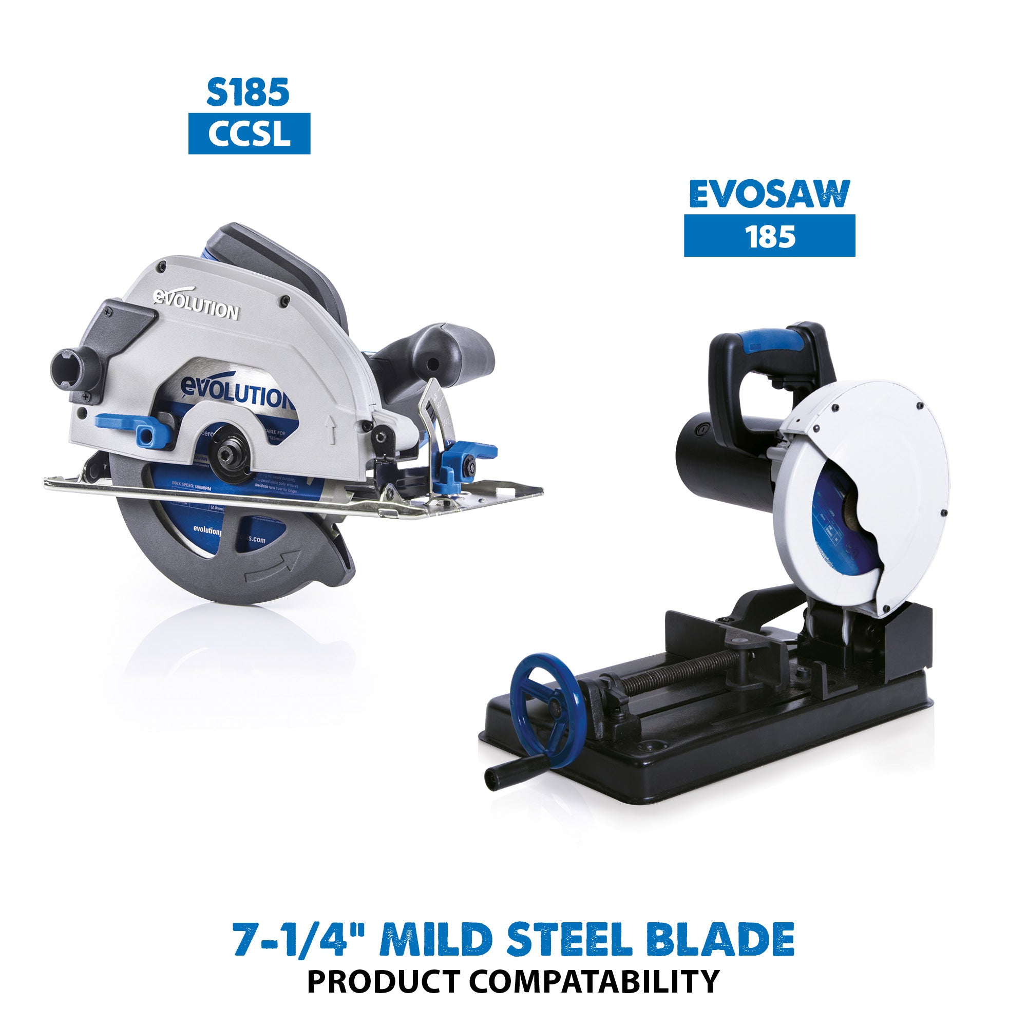 Evolution 185BLADEST | 7-1/4 in. | 40T | 20mm Arbor | Mild Steel and Ferrous Metal TCT Blade
