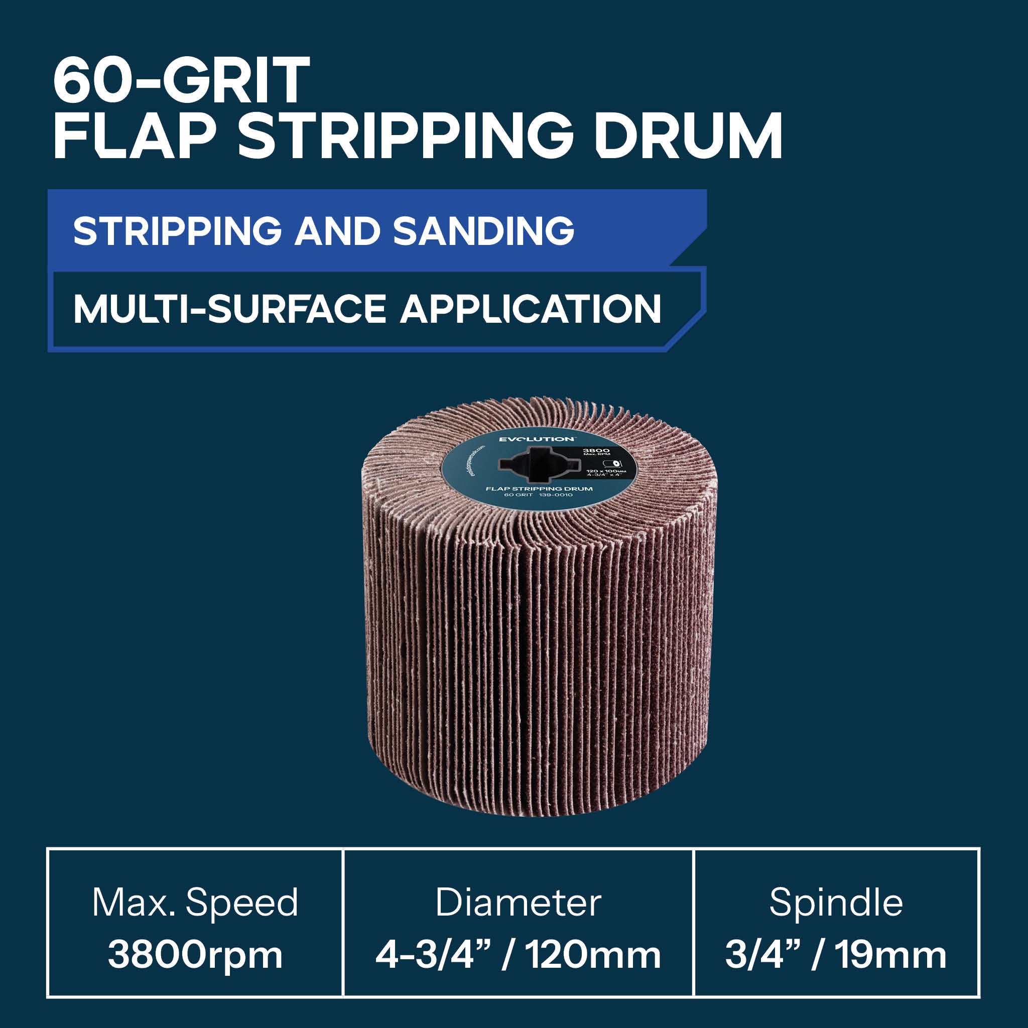 4-3/4 In. Stripping, Sanding and Polishing Drums For Cordless Surface Conditioner S4SCT-Li