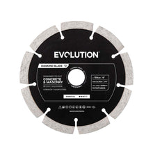 Evolution EWPD350SEG-CS2 | 35,5 cm | Eje de 2,5 cm | Alta concentración de diamante | Disco de diamante segmentado de primera calidad