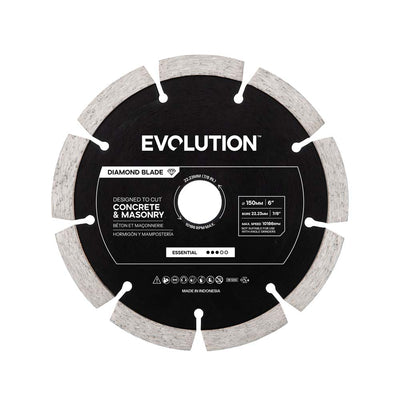 Evolution EWPD350SEG-CS2 | 35,5 cm | Eje de 2,5 cm | Alta concentración de diamante | Disco de diamante segmentado de primera calidad
