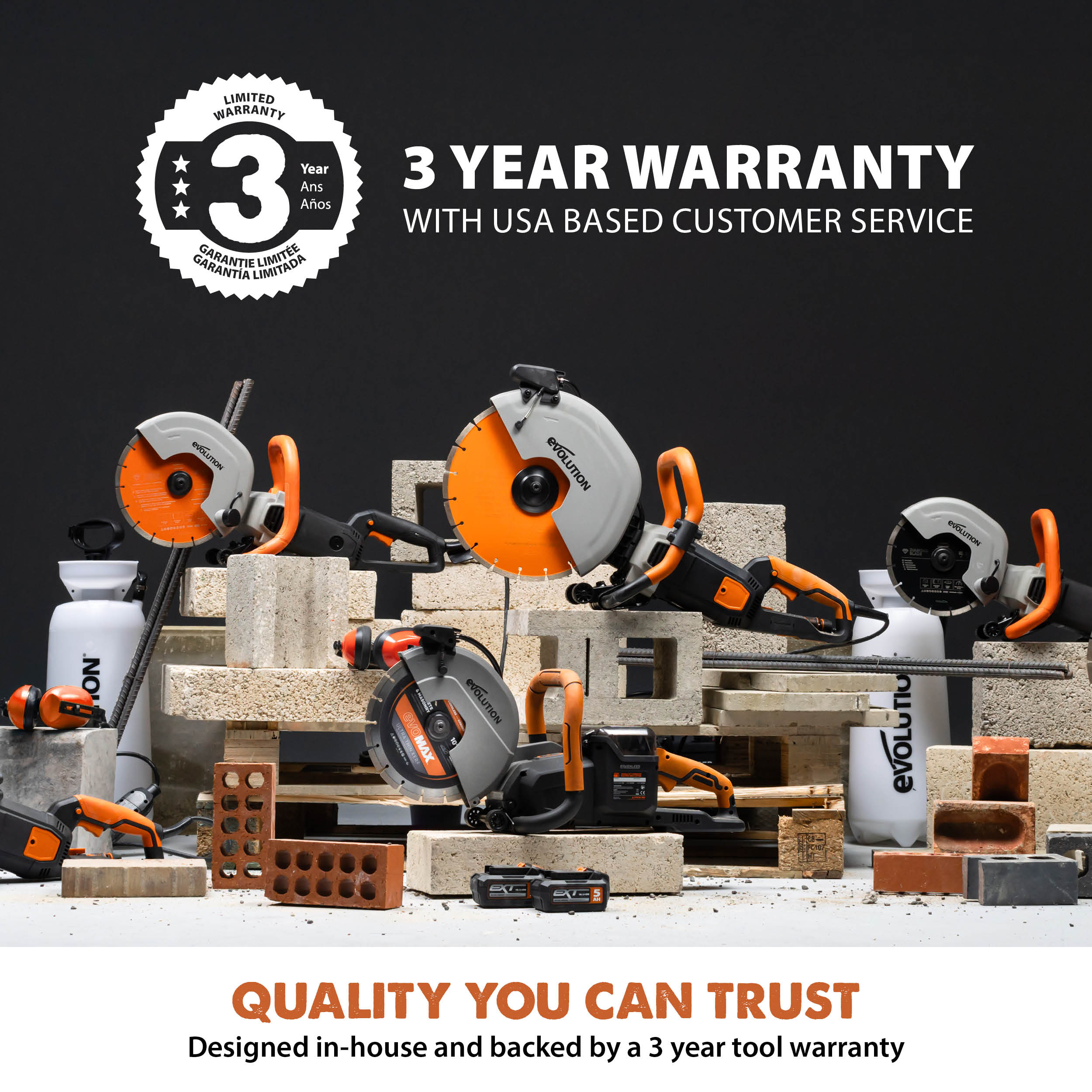 Evolution Cordless R10DCT-Li | 10 In. | Concrete Saw | Automatic Water-Fed Dust Suppression | Premium Thin Kerf Diamond Blade Included