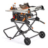 Evolution R10TBLX Portable Jobsite Wood Cutting Table Saw with Wheeled Scissor Stand | 10 in. Multi-Material Cutting Blade