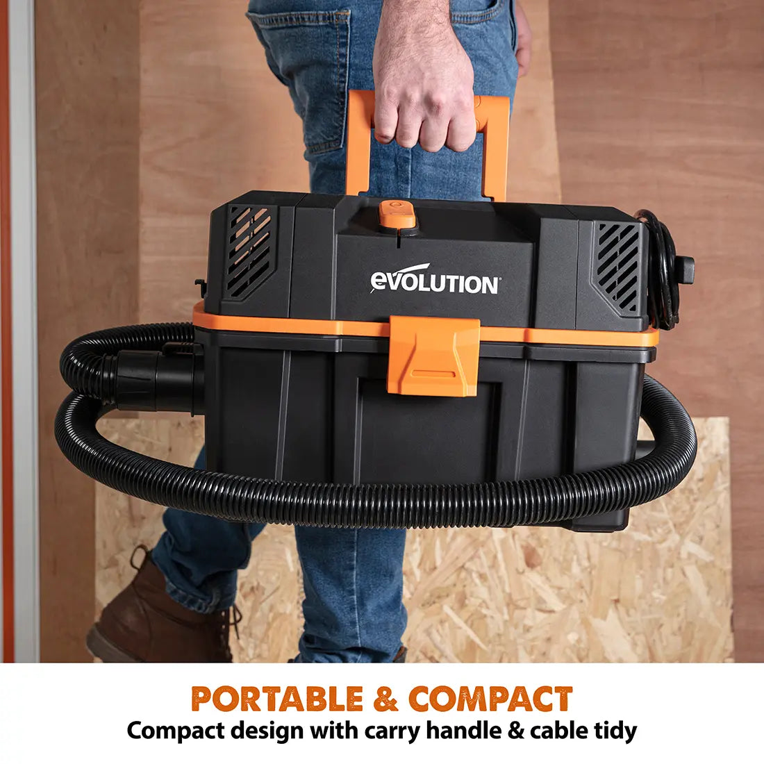 Evolution R15VAC 4-Gallon Wet & Dry Shop Vac With Accessories