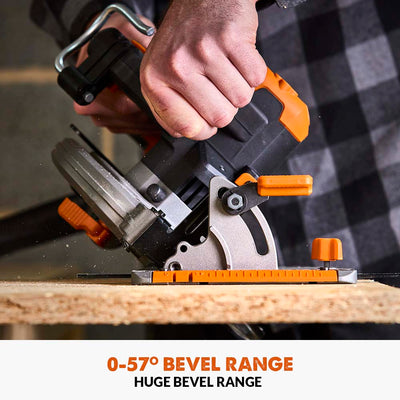 Evolution Cordless R185CCS-Li 7-1/4 Brushless 20V Circular Saw Li-Ion EXT Inc Multi-Material Blade