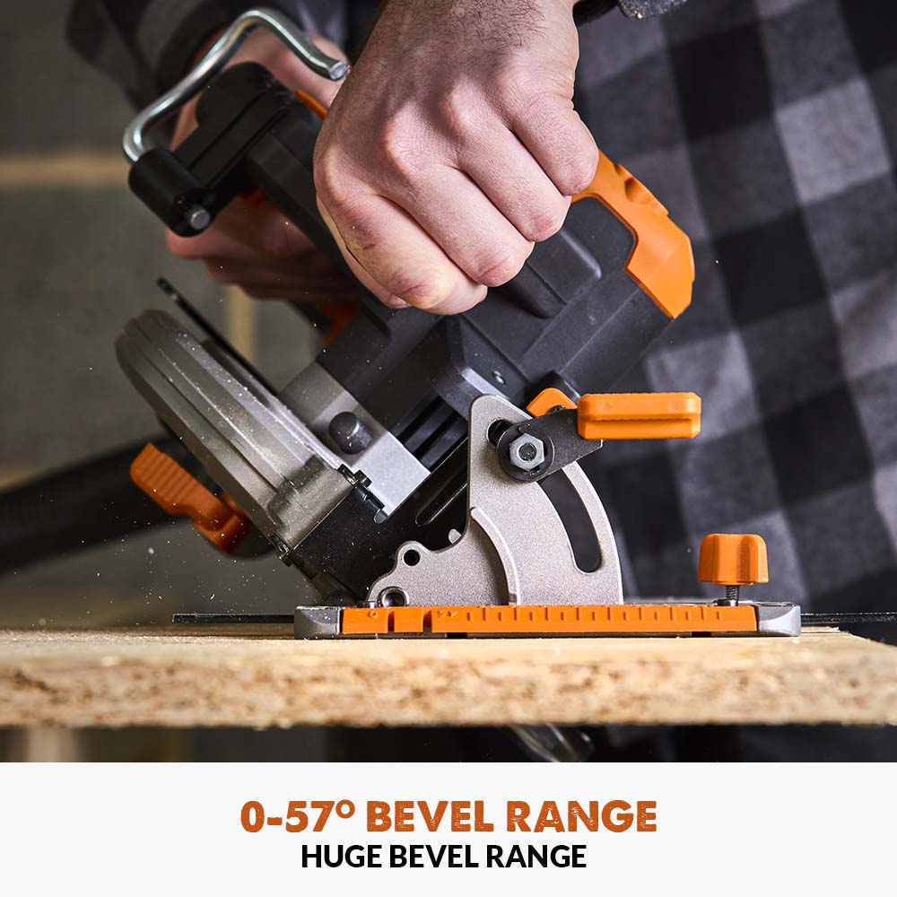 Evolution Cordless R185CCS-Li 7-1/4 Brushless 20V Circular Saw Li-Ion EXT Inc Multi-Material Blade