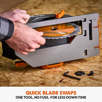 Evolution Cordless R185CCS-Li 7-1/4 Brushless 20V Circular Saw Li-Ion EXT Inc Multi-Material Blade