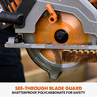 Evolution Cordless R185CCS-Li 7-1/4 Brushless 20V Circular Saw Li-Ion EXT Inc Multi-Material Blade