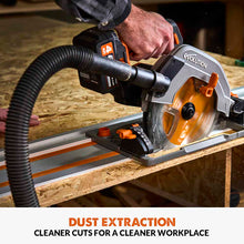 Evolution Cordless R185CCSX-Li 7-1/4 Track Compatible Circular Saw Brushless 20V Li-Ion EXT Inc Multi-Material Blade