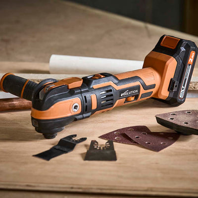 Evolution Cordless R18MLT-Li Oscillating Multi-Tool 20V Li-Ion EXT With Accessory Kit