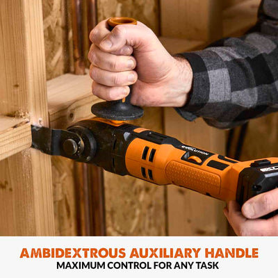 Evolution Cordless R18MLT-Li Oscillating Multi-Tool 20V Li-Ion EXT With Accessory Kit