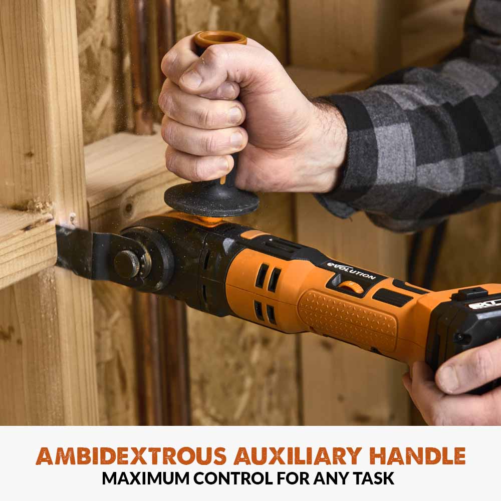 Evolution Cordless R18MLT-Li Oscillating Multi-Tool 20V Li-Ion EXT With Accessory Kit