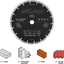 Evolution D255SEG-CS | 10 in. | Segmented Edge | 7/8 in. Arbor | Concrete, Stone, Brick Cutting Diamond Blade