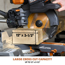 Evolution Cordless R255SMS-DB-Li: Dual Bevel Sliding Miter Saw With 10 in. Multi-Material Blade