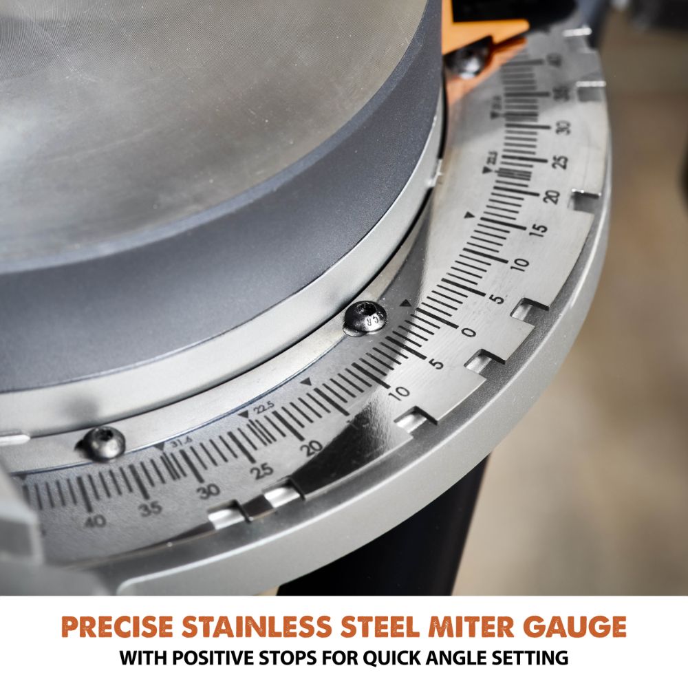 Evolution Cordless R255SMS-DB-Li: Dual Bevel Sliding Miter Saw With 10 in. Multi-Material Blade