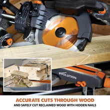 Evolution Cordless R255SMS-DB-Li: Dual Bevel Sliding Miter Saw With 10 in. Multi-Material Blade
