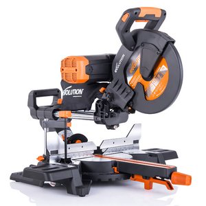 Evolution R255SMS-DB+: Dual Bevel Sliding Miter Saw With 10 in. Multi-Material Cutting Blade