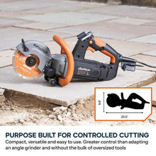 Sierra eléctrica para hormigón Evolution R230DCT de 9 pulgadas, sierra de demolición, cortadora de disco - Hojas opcionales (reacondicionada como nueva)