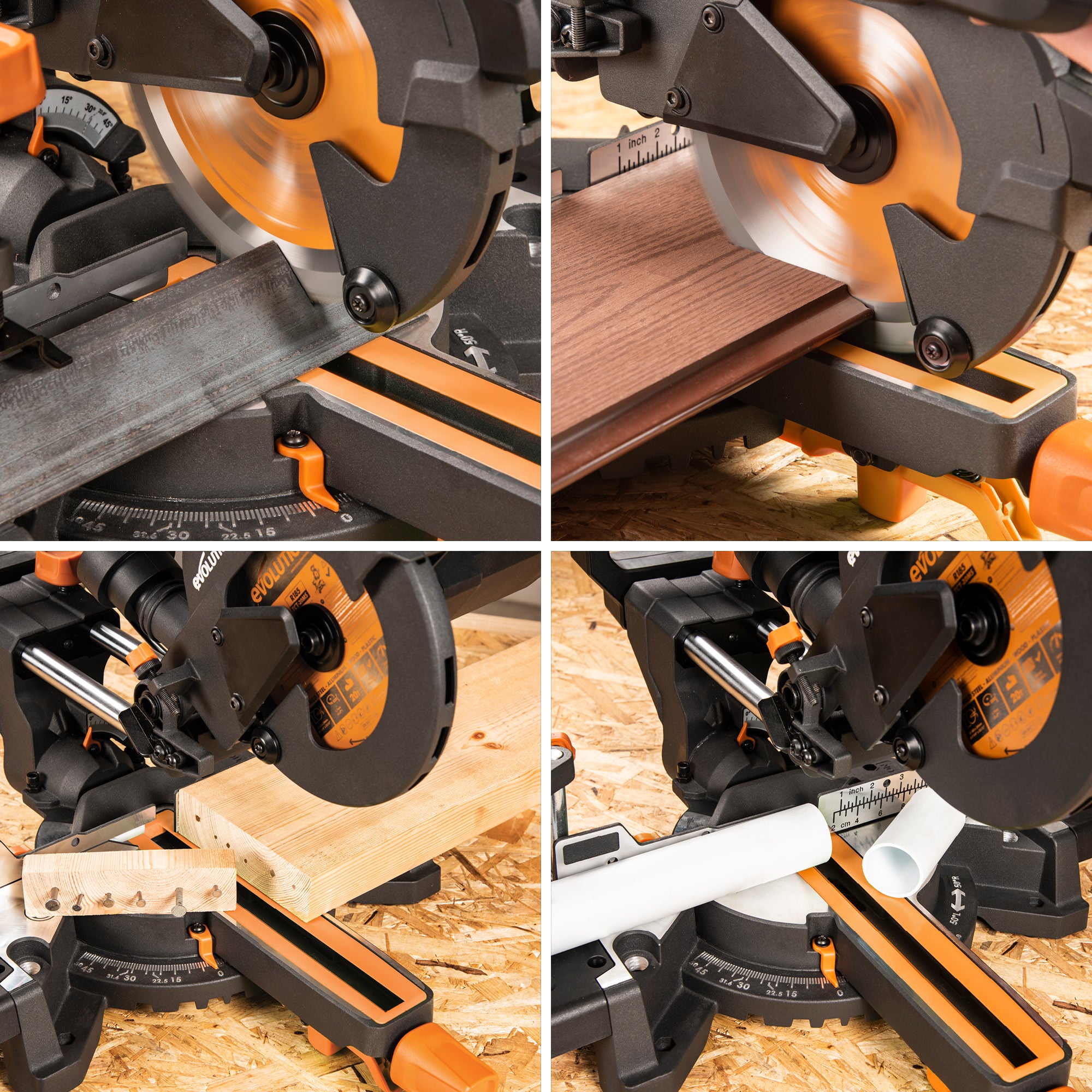 Evolution RAGEBLADEX | 7-1/4 in. | 20T | 20mm Arbor | Multi-Material TCT Blade (Miter Saw Blade)