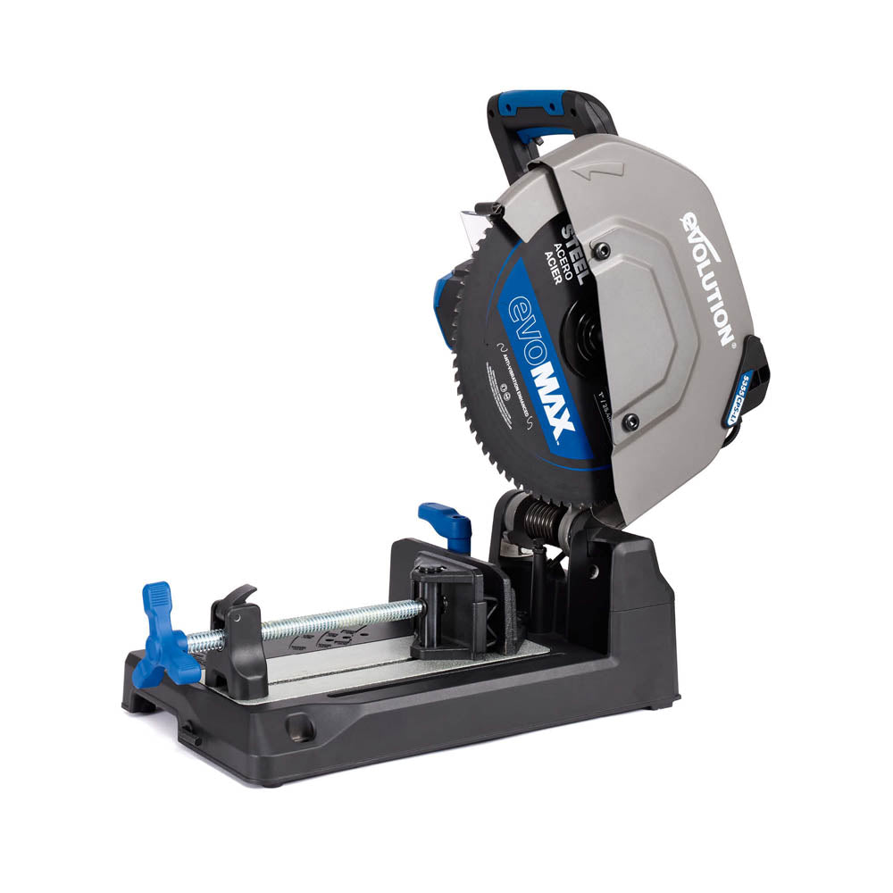 Evolution S14CPS-Li: Cordless 14 in. Metal Cutting Chop Saw with 40V Brushless Motor & EVOMAX Blade