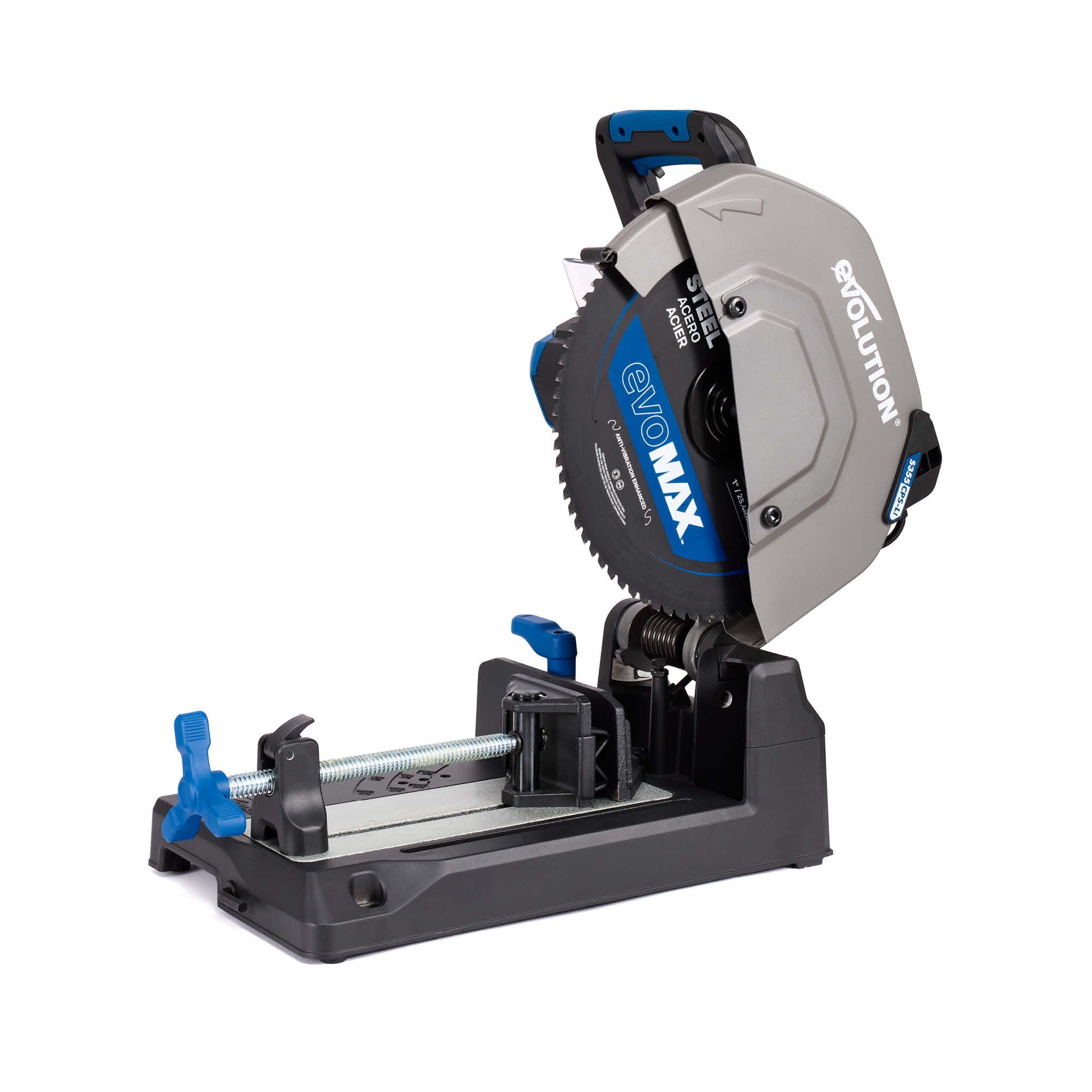 Evolution S14CPS-Li: Cordless 14 in. Metal Cutting Chop Saw with 40V Brushless Motor & EVOMAX Blade