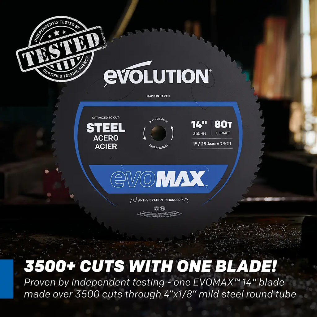 Evolution S14CPS: EVOMAX Metal Cutting Chop Saw With 14 In. EVOMAX14ST ...
