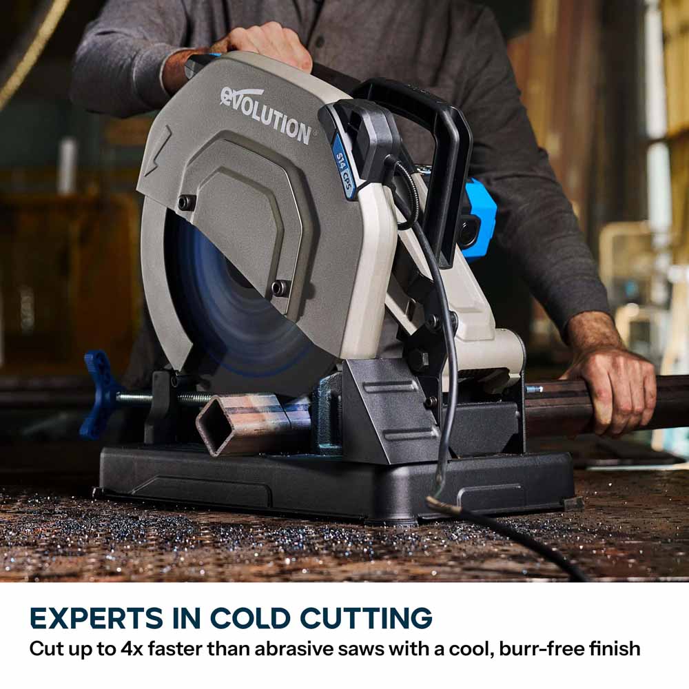 Evolution S14CPS: Metal Cutting Chop Saw With 14 in. EVOMAX14ST