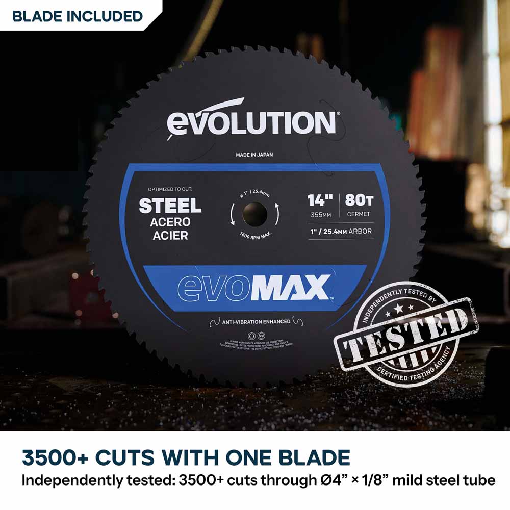 Evolution S14CPS: Metal Cutting Chop Saw With 14 in. EVOMAX14ST