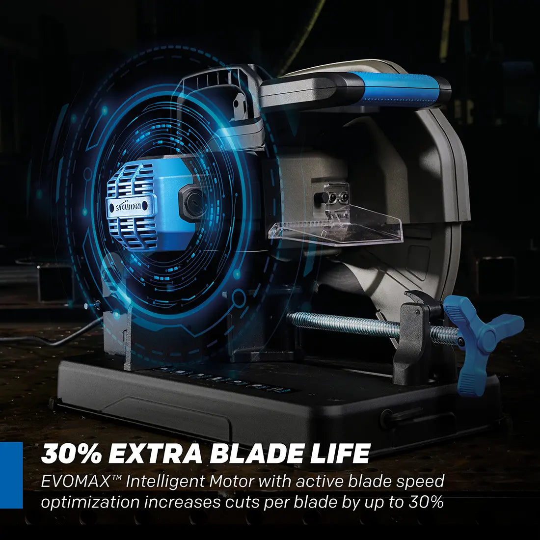 Evolution S15CPS: Metal Cutting Chop Saw With 14 In. EVOMAX14ST | 15 in. Blade Can Be Fitted