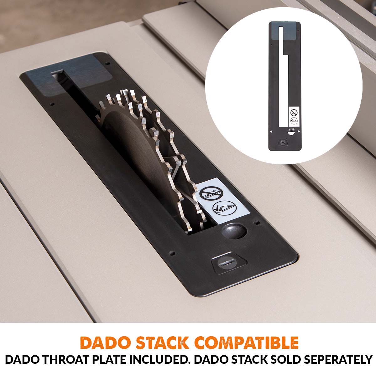 Evolution R10TS Multi-Material Table Saw | 10 in. Multi-Material Cutting Blade