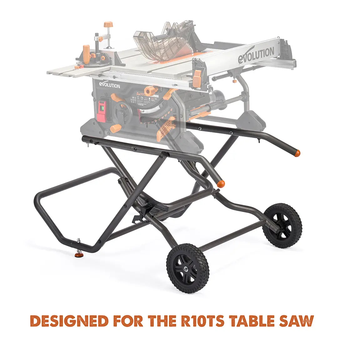 thumbnail image 2 of Folding Saw WORKESS Portable Table Saw Stand, 330 Lbs Load Capacity Rolling Foldable Table Saw Table With 8 Inch Wheels, Heavy Duty Construction For Easy Storage, Universal For Most Brands Of Table 2 of 12