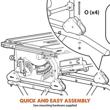 Evolution Compact Folding Wheeled Scissor Stand For R10TS Table Saw