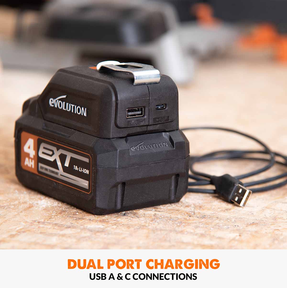 Evolution EXT Cordless USB Charger and LED Light