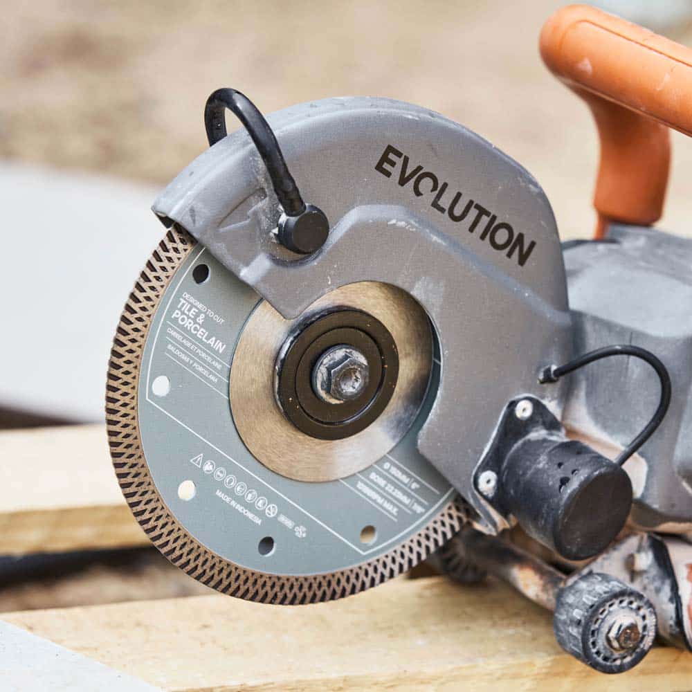 Evolution 6 in. Porcelain Diamond Blade for Concrete Saw, 7/8 in.Bore