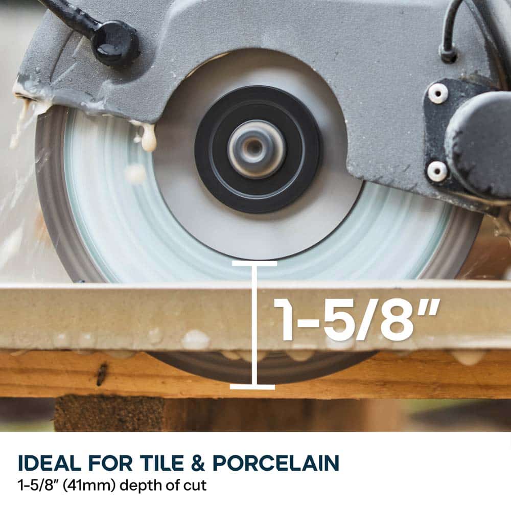 Evolution 6 in. Porcelain Diamond Blade for Concrete Saw, 7/8 in.Bore