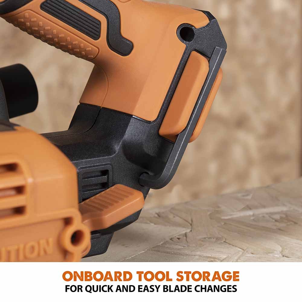 Evolution Cordless R185CCSX-Li 7-1/4 Track Compatible Circular Saw Brushless 20V Li-Ion EXT Inc Multi-Material Blade