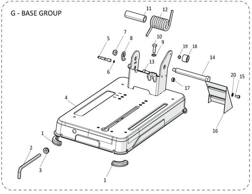 Evolution R355CPS Spare Parts (Base)