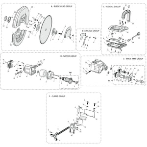 Evolution R355CPS Spare Parts (Head)