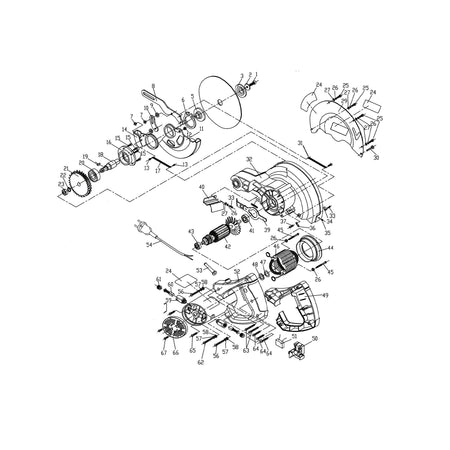 Evolution RAGE4 Chop Saw Spare Parts (Head)