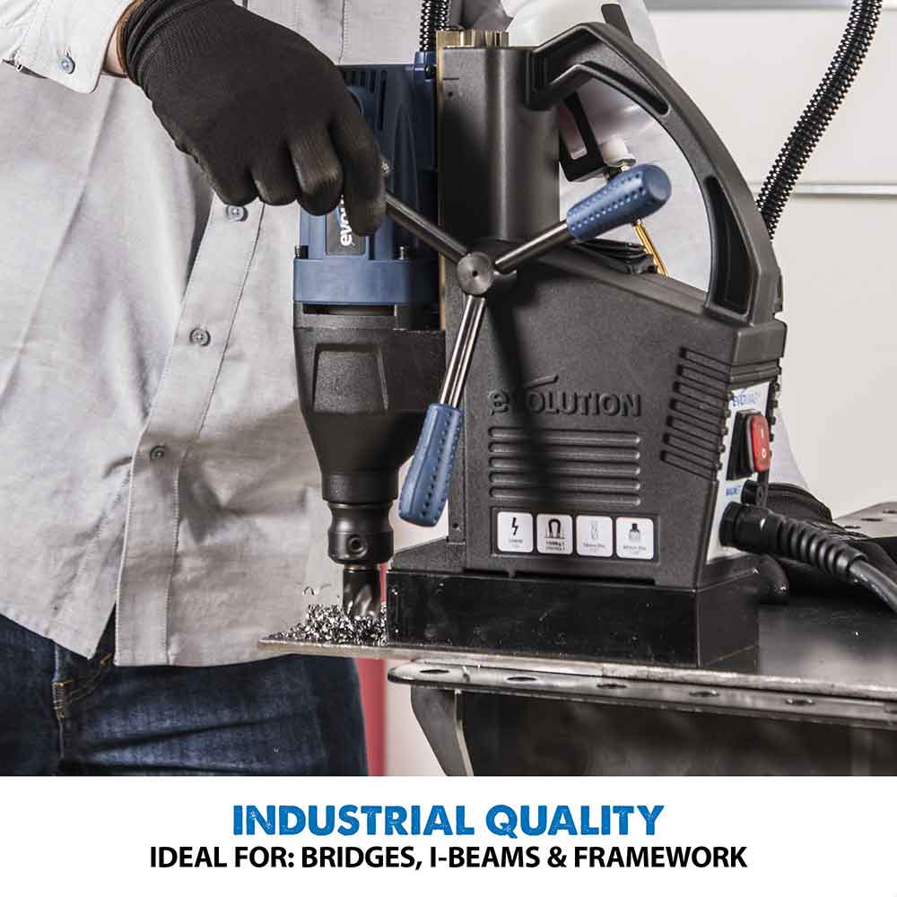 Evolution S28MAG: 1-1/8 in. Magnetic Drill With Carry Case